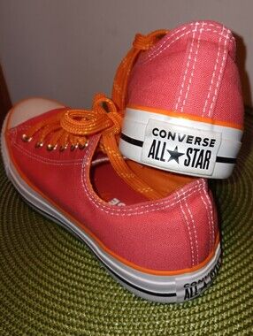 Converse pink/orange Chuck Taylor All Star OX sneakers